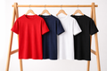 Combo of four 4 Heavy cotton black, red, blue, white Tshirts