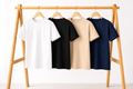 Combo of four 4 Heavy cotton black, beige, blue, white Tshirts