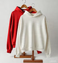 Combo of two Stylish solid Hoodies unisex best for winters (red white)