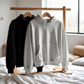 Combo of two Stylish solid Hoodies unisex best for winters (grey, black)