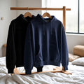Combo of two Stylish solid Hoodies unisex best for winters black, blue