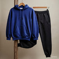 Mens tracksuit (combo of a Navy Hoodie and Black jogger)