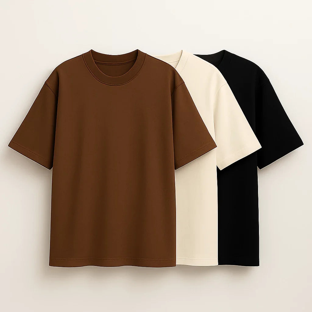 Premium Oversized T-Shirt Combo (Pack of 3)