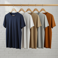Men's Tshirts Combo (Pack of Navy, White, Beige, Grey, Tan color)