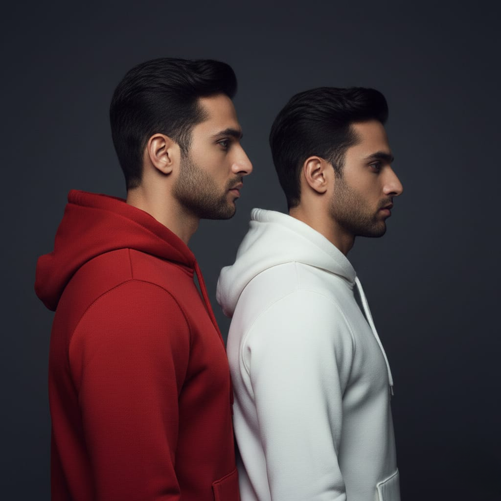 Pack of 2 Premium Hoodies – Ultimate Comfort & Style Combo (Red & White)